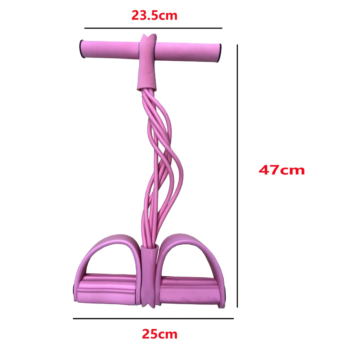 Home Yoga Four-Tube Elastic Resistance Band Full Body Stretch Rope Sit-Up Aid for Step Platforms